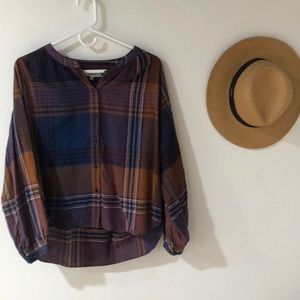 Plaid madewell top.